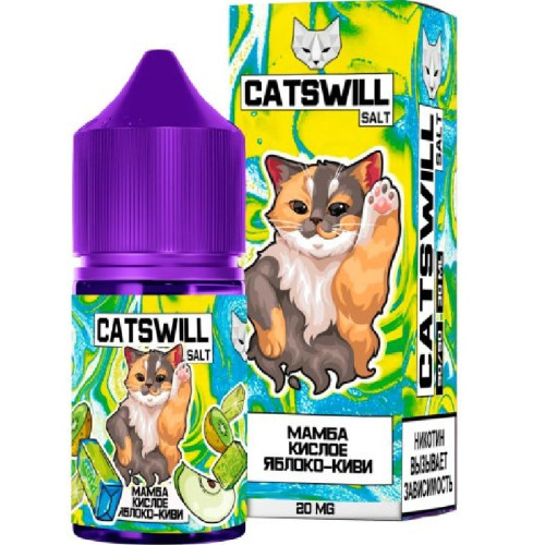 Мамба Кислое Яблоко Киви 20мг STRONG Catswill 30мл Жидкость