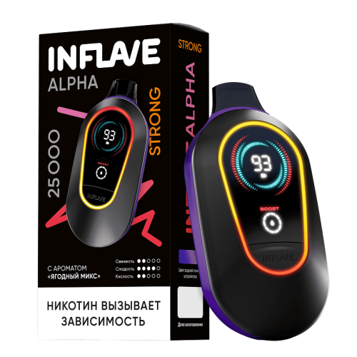 INFLAVE ALPHA 25000 2% STRONG Ягодный микс