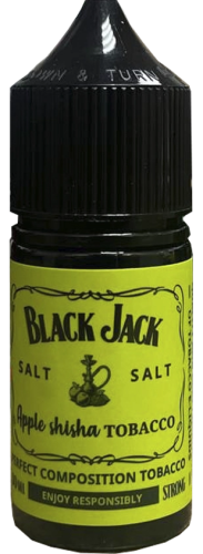 Apple Shisha Tobacco 20мг STRONG Black Jack SALT 30мл Жидкость