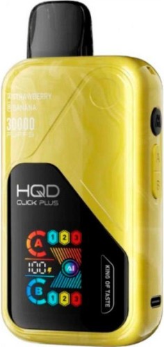 ЭСДН HQD CLICK PLUS 30000 2% Клубника-банан